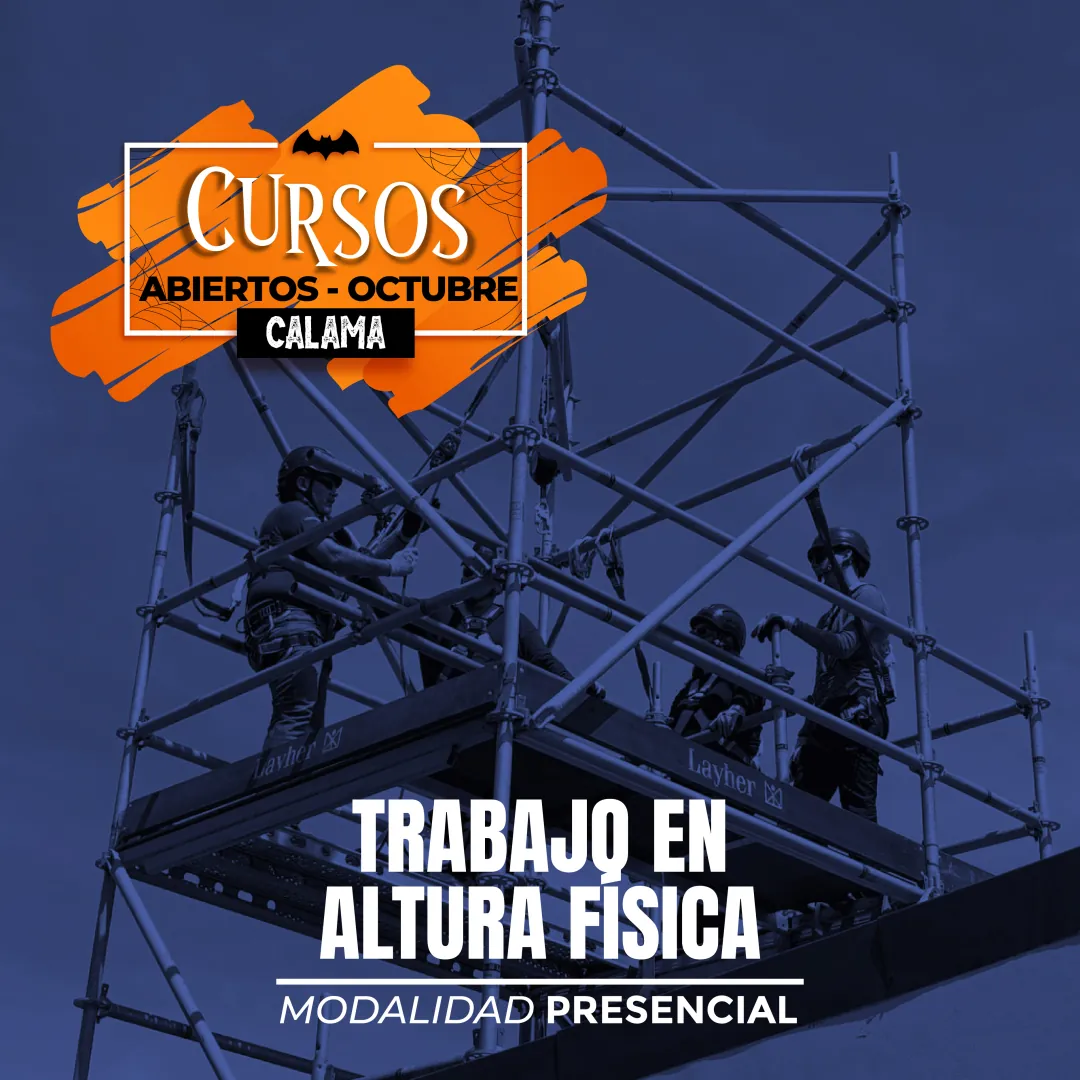 Afiche del curso Trabajo en Altura Física