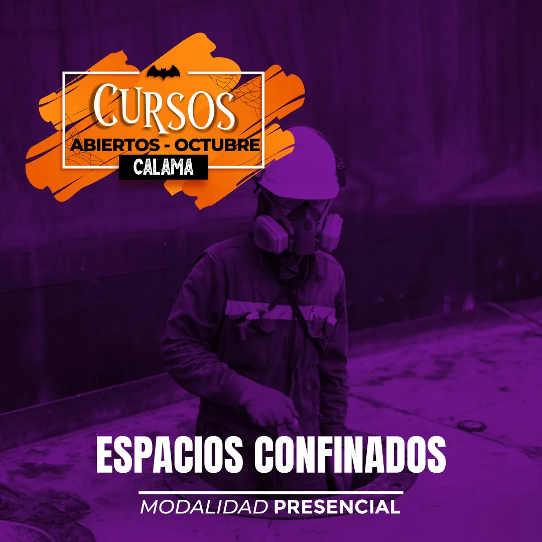 Afiche del curso Espacios Confinados