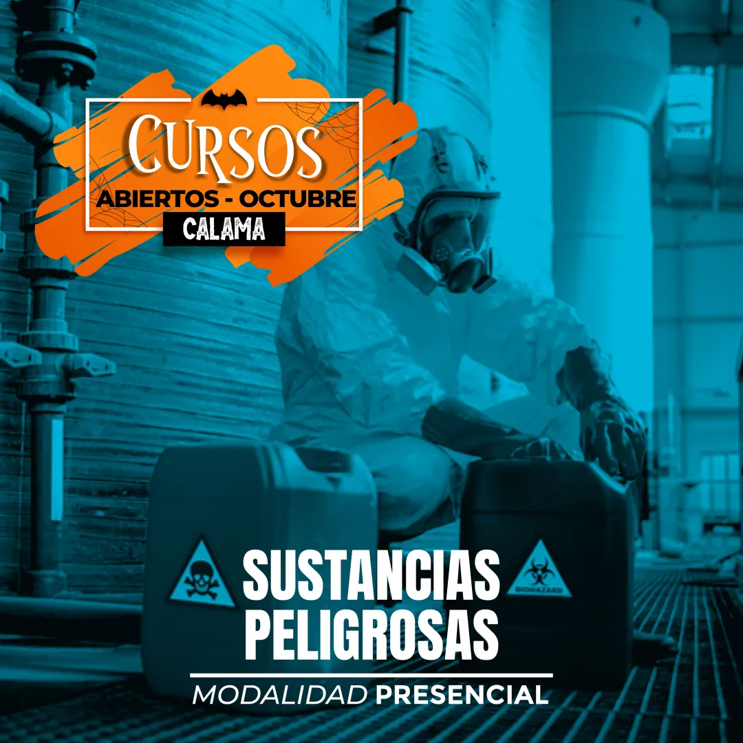 Afiche del curso Manejo de Sustancias Peligrosas
